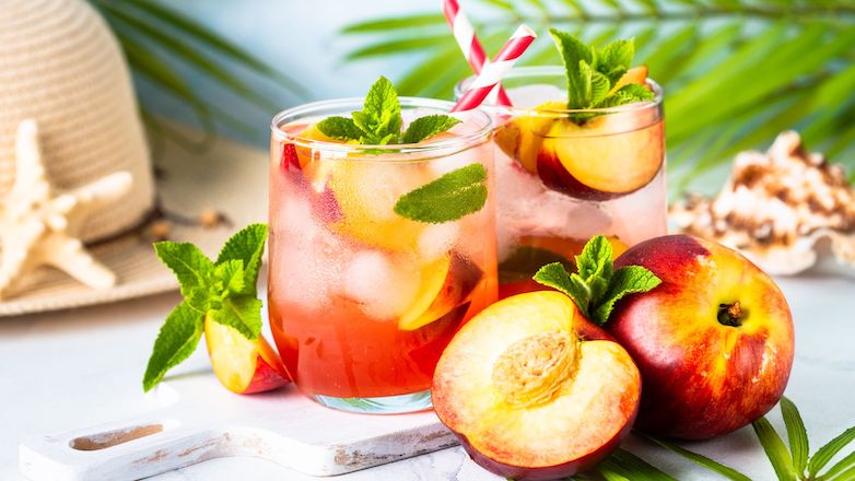 Bubble tea pêche / kiwi - Recette DIY